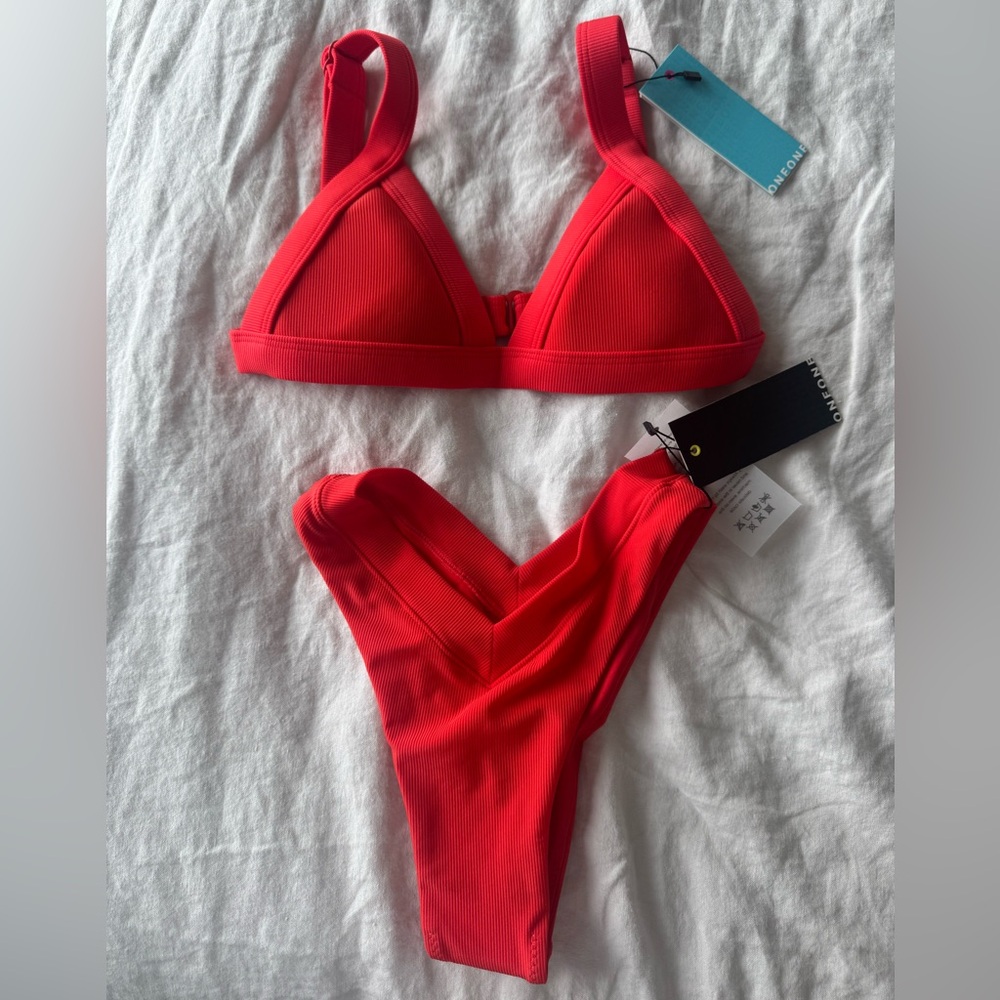 ONEONE Swim NWT red bikini XS